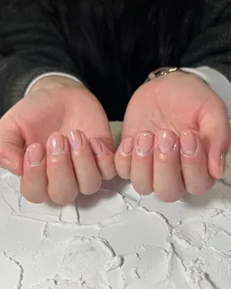 【オフ込みクリア💅】自爪補強に🙆‍♀️ベース・トップクリア仕上げ