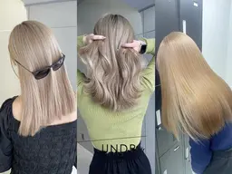 【当店イチオシNo1】憧れのハイトーンに】全体ブリーチ＋全体カラー