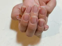 ジェル除去なし★お爪のケア　ネイルはできないけどお爪にツヤを！