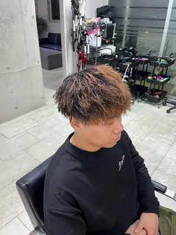 メンズカット+パーマ