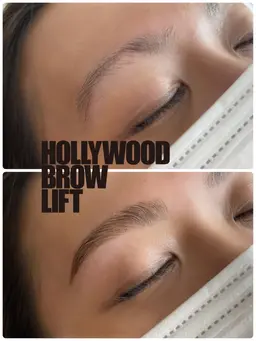 🆕【ハリウッドブロウリフト】（眉毛の毛流れ矯正パーマ＋眉wax）