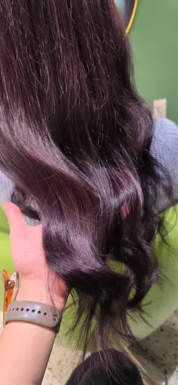 《当日限定》髪質改善×圧倒的ツヤ◎毛先整えカット+カラー+Aujuaトリートメント