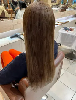 ✨髪質改善☆天使の艶♪美髪酸性ストレート＆カット→￥19800ロング料金なし