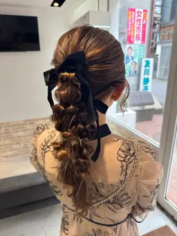 【👗ドレスに合う👗】編みおろしorシニヨンアレンジ