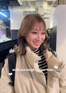 ☁️inner color☁️全体Color＋イヤリングダブルカラー【シャンプーブロー込み】