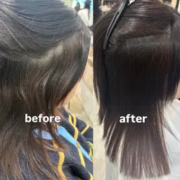 前髪ストレート➕3stepトリートメント付✨