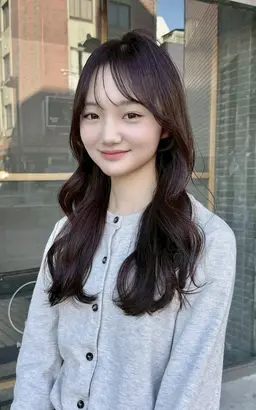 おでかけ前に可愛く🧸💕前髪カット＋簡単コテ巻きセット