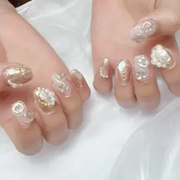 💗スカルプ長さだし💗マグネットネイル