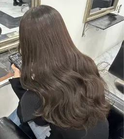 【🫧透明感カラー🫧】ブリーチ(無しも〇)＋カラー＋うるツヤトリートメント💍⟡.·*.