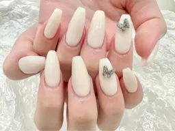 【チップ長さ出し】ワンカラー【初回ソフトジェルオフ無料】グラデ/チーク/マグネット+500円★フレンチ+1000円