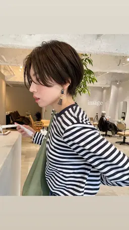 襟足スッキリ✨ショートカット🌻