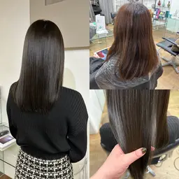 【時短艶髪】髪質改善カラー✨️薬剤が全く入っていない髪質改善トリートメントを混ぜてダメージレスにケアカラー💭