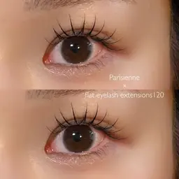 🩰💖【パリエク】〰️最強パッチリ目元が叶う〰️(パリジェンヌラッシュリフト×フラットラッシュ120本)