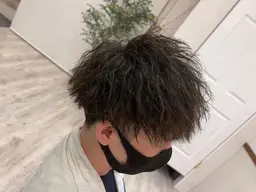 メンズカット+パーマ