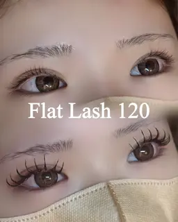 🍎【minimo限定✨】フラットラッシュ140本🫧束感コーティング仕上げ🎀（オフ可）