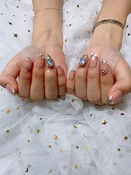 キラキラ♪大人気ガラスフレンチ☆7480円💗 もしオフがあれば、補足説明を見てください。