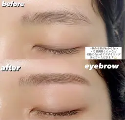 🌿眉ワックス，カット，メイクお仕上げ