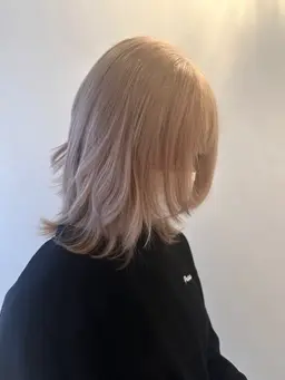 リタッチブリーチ＋透明感カラー＋2STEPトリートメント