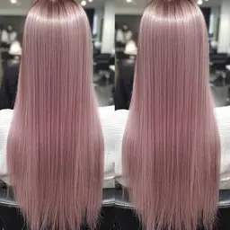 【🎀ミニモ学割U24🎀】艶カラー＋最高級人毛シールエクステ80本＋馴染ませカット￥19800