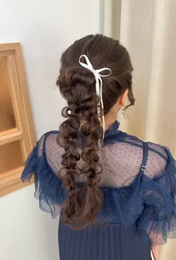 ✨🌸🏫【学割ヘアセット】🏫🌸✨推し活などに🫶🏻土日祝限定の学割ヘアセットです🌿※学生証必須※ミニモ学割