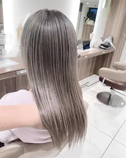 【2月1名様限定】冬でもツヤツヤ透明感カラー❄️🩵【ワンカラー＋髪質改善】