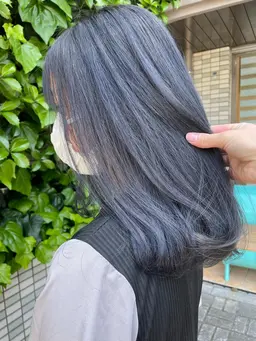 【ダメージレス⭐️】ブリーチをしないダブルカラー🩵