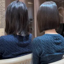 ❣️当日限定❣️骨格診断カット＋髪質改善縮毛矯正+トリートメント【韓国/レイヤー/ボブ/ウルフ/ショート/前髪】