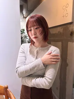 🐰高校卒業生限定クーポン🐰ブリーチなしのダブルカラー+トリートメント、ヘアセットレクチャー☆★☆