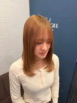 【顔周りレイヤカット🎀】サービストリートメント付き（ハッシュカット‪✕‬）