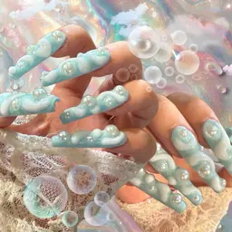 🟥SALE🌈🆕💫＜LA発アプレ10本長さ出し＞９０分持込みフルアート★M size/Gel-X