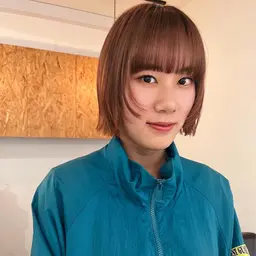 前髪カット➕カラー➕ライトトリートメント🐤