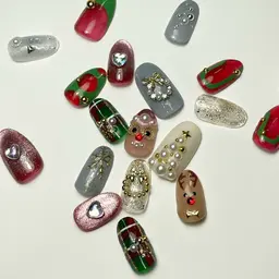 今だけ限定メニュー🉐オフ込み/クリスマスデザイン🎅🎄🤍サンプルからお選び頂けるコース【※現金払いのみ】