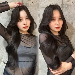 【ご新規様NG】韓国風コテ巻きトレンドスタイリング　¥2500【新宿/髪質改善/前髪/韓国ヘア】