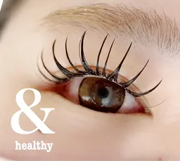 ＆healthyアンドヘルシー（LEDマツエク140本＆まつ毛パーマ）