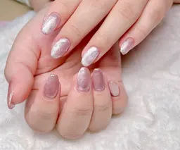 平日限定‼️10本長さだし💅🏽ミラーorマグネットor先端ラメorラメホロ埋めつくし🖤(平日以外¥11000)