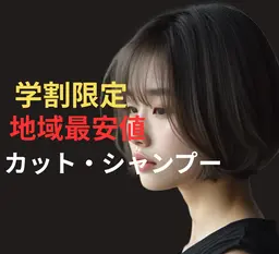 【 期間限定】【平日10時〜17時】カット 2500円　シャンプー付　　施術時間60分