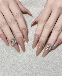 【オフ無料】ワンカラー＋パーツ2個💅🏻