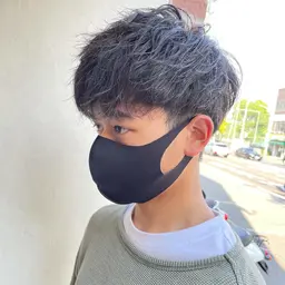 メンズカット+ツイストスパイラルパーマ