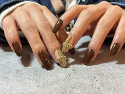 ご新規様他店ソフトジェルオフ込み🥜ハンド2本アート