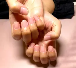 【自爪強化、デザインNGの方にも◎】クリアジェルコース☆オフ無しの方はこちら☆