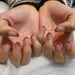 【ハンドジェル】Jr.ネイリストによるフレンチ/自店オフ込(※他店オフ別途)