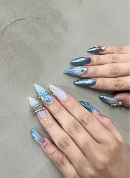 ‎𖤐 ̖́-‬オフ無料‎𖤐 ̖́-‬‎ 長さだし＋自由デザイン 30%off ¥14,000