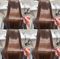 💎カット+プレミアム縮毛矯正+Aujua2ステップ超音波トリートメント【髪質改善/艶髪/ブリーチ矯正】