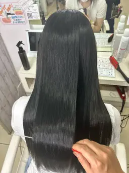 【☄️期間限定40%OFF☄️】カット➕縮毛矯正➕トリートメント(ロング料金別)¥9660