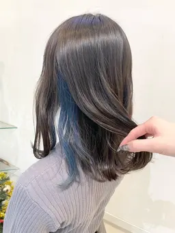 ブリーチ込み✨インナーカラーorイヤリングカラー＋1stepトリートメント✨ダブルカラー🪄ケアブリーチ変更可能🎵