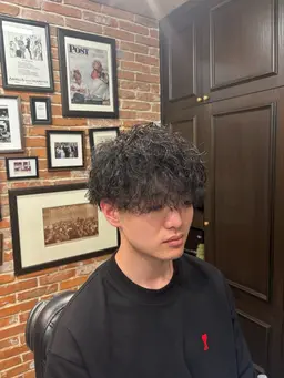 ⚠️緊急募集⚠️【メンズ限定🚹】【選べる整髪料付き】カット＋波巻きパーマ＋シャンプー＋セット⭐️