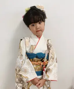 七五三ヘアメイク&着付け✨