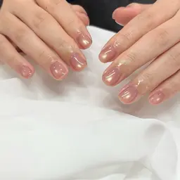 【オフ無しの方】ウォーターケア付✨当店1番人気💘マグネットネイル💅🏻🎀ぷるぷるマグネットご用意あります🫧