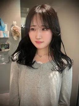 ワンカラー➕毛先カット➕髪質改善(モデル様)