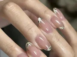 <研修ネイリスト><当店オリジナル定額>ガラスフレンチ/マグネットフレンチ4200円